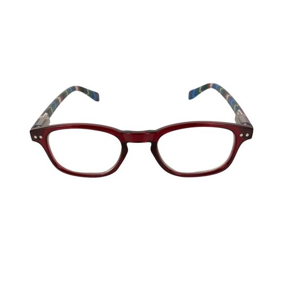 Ellen Degeneres Hannah Womens Eyeglass Frames Red Acetate 47-22-135 - Picture 3 of 9